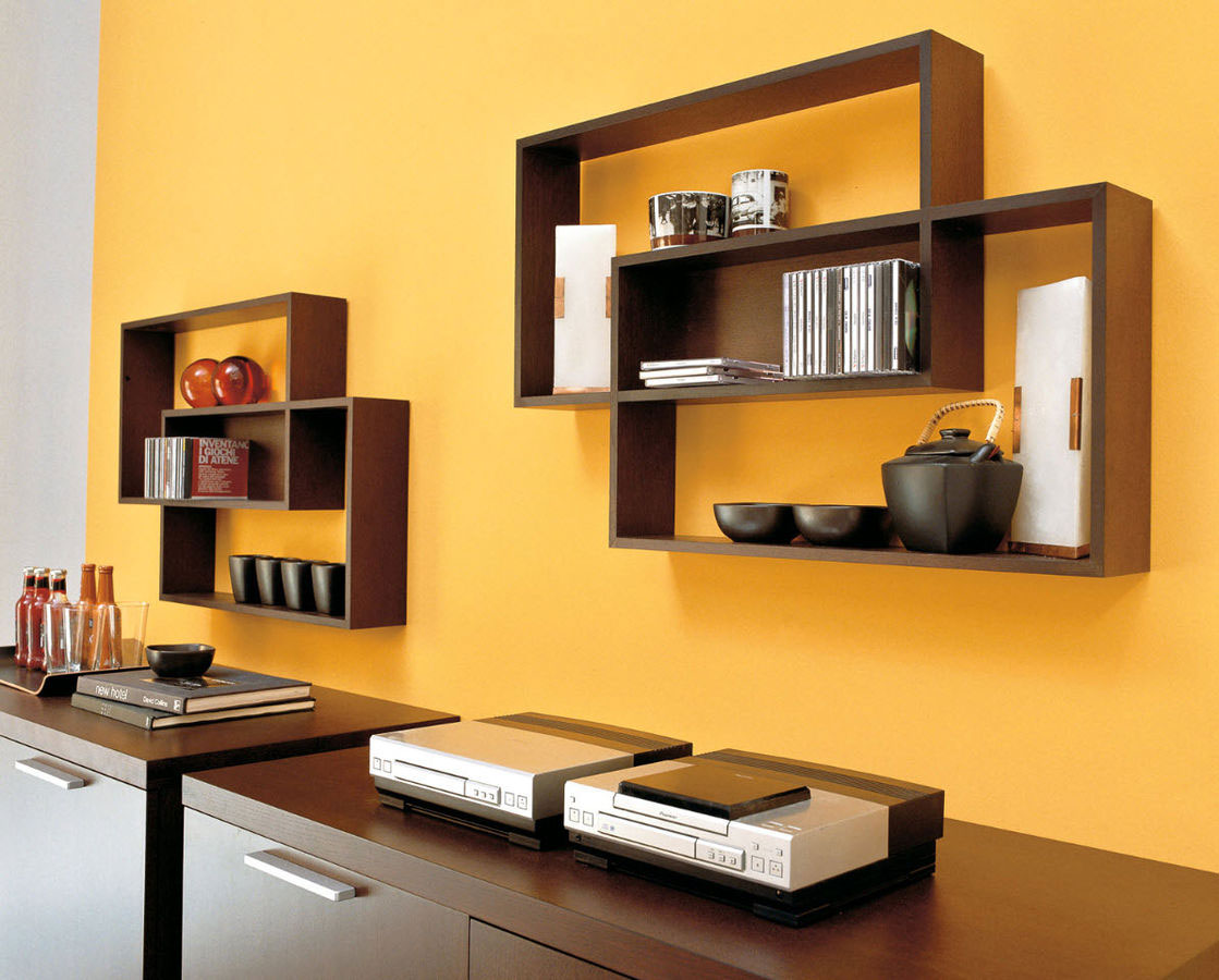 Wooden Wall Shelves Design For Bedroom
