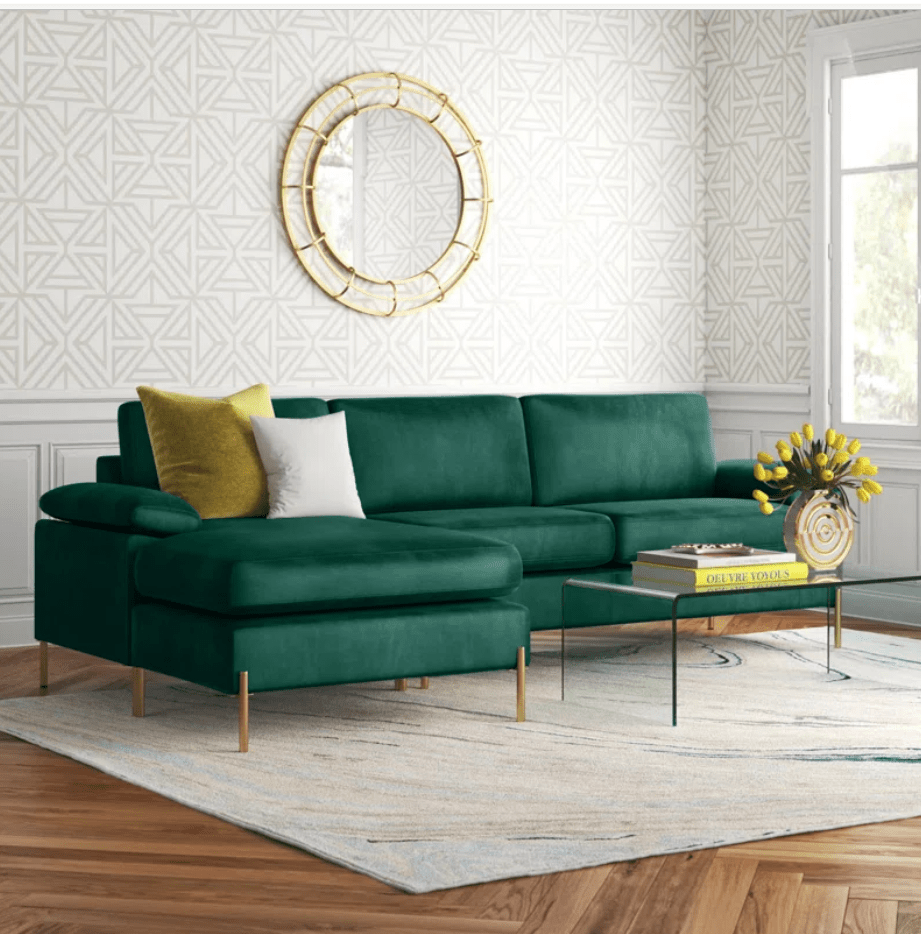 10 Green Velvet Sofa Ideas for a Cozy Living Room