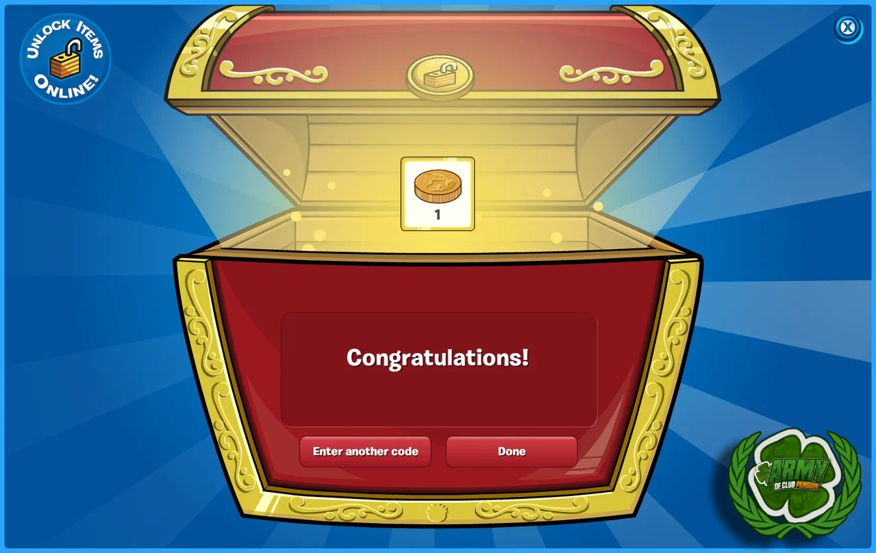 What the FREECOINS code unlocks