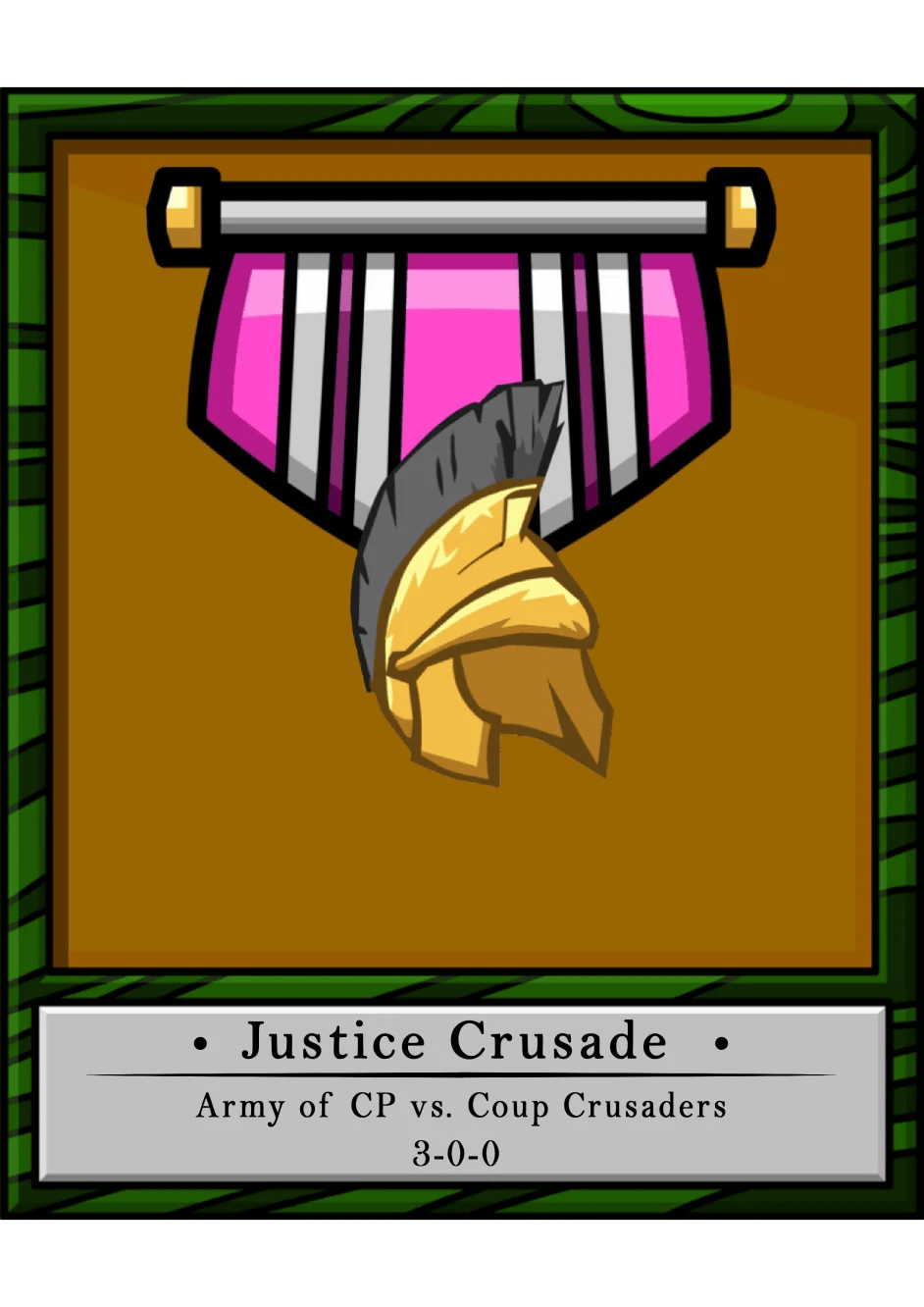 Medal for The Justice Crusade