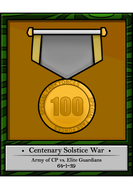 Medal for The Centenary Solstice War