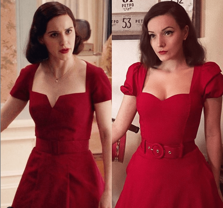mrs maisel red dress
