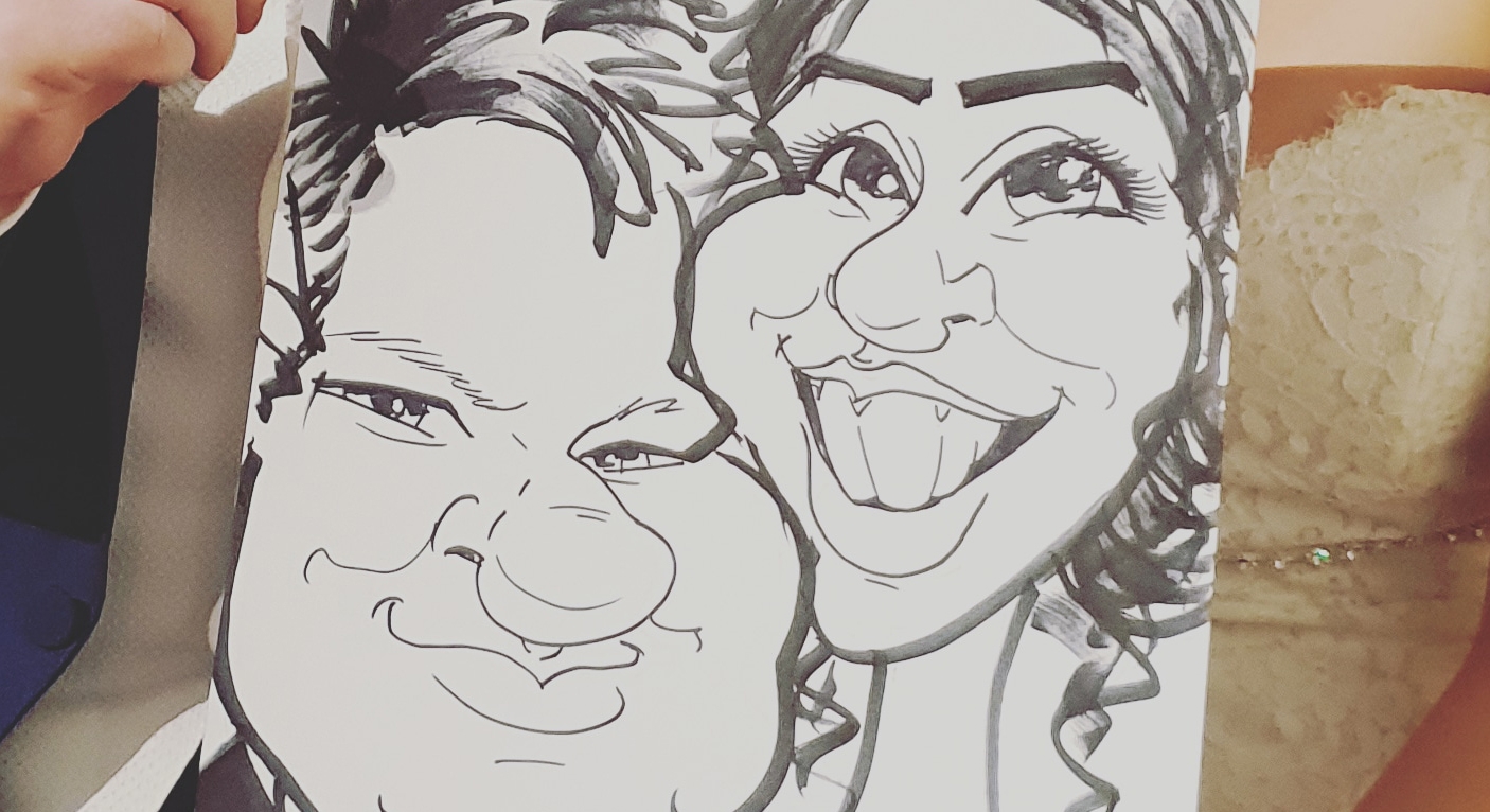 Caricatures wedding entertainment Caricaturist