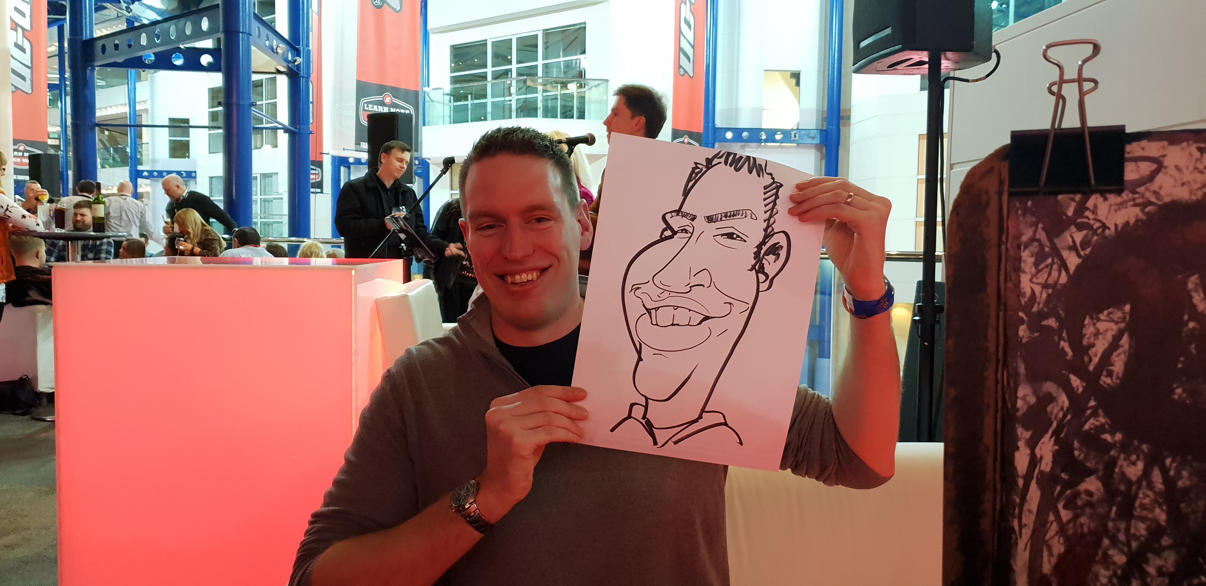 corporate entertainment caricatures