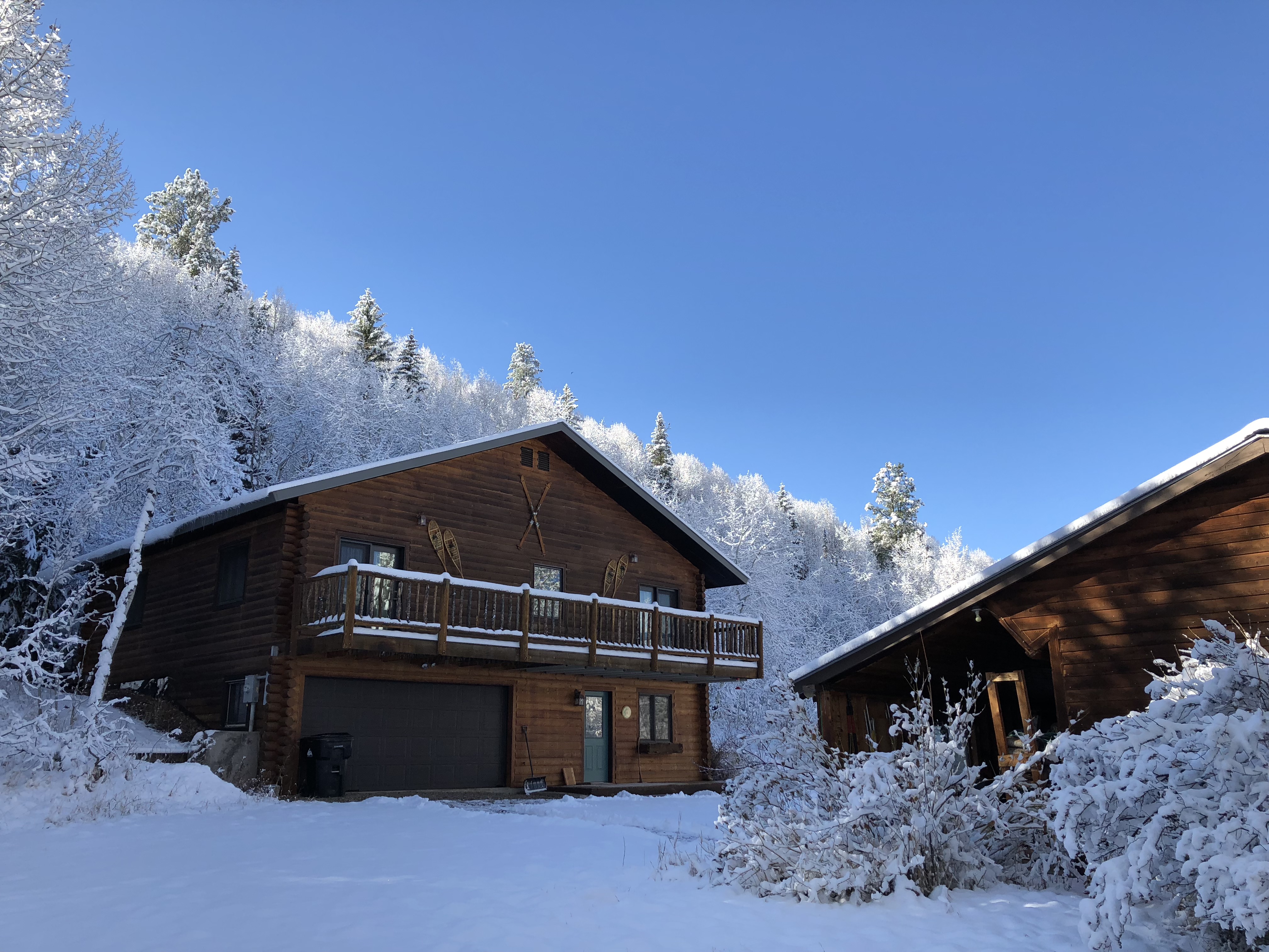 The Aspens Lodge in winter