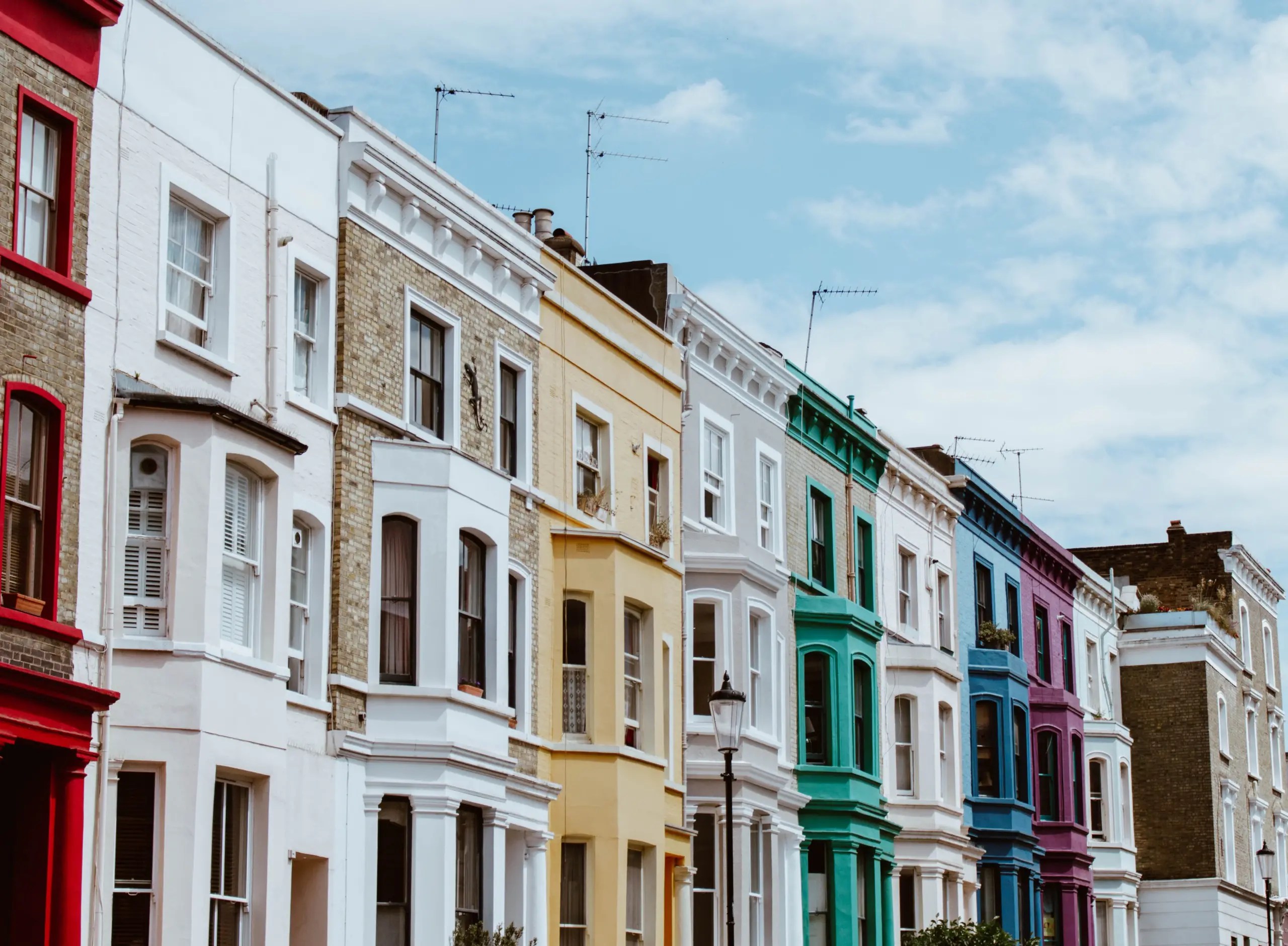 A professional photo showing how some HMOs could look along a street.