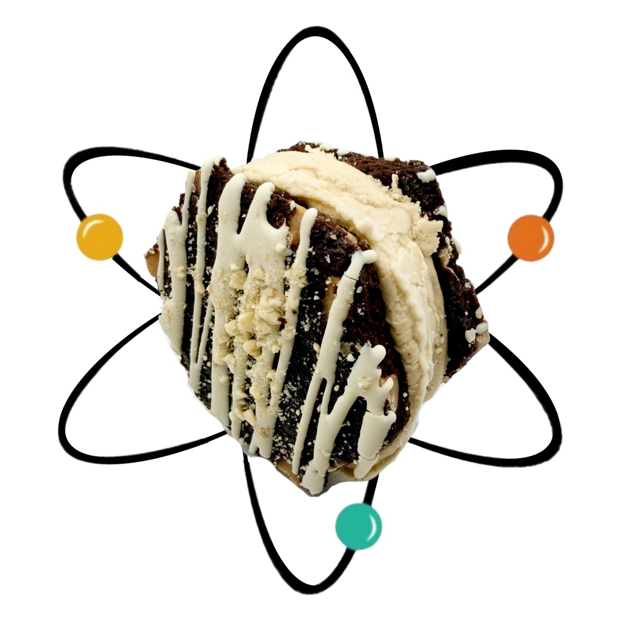 PLANET 17059 – Chocolate Peanut Butter Chip Cookie, Banana Ice Cream, Peanut Butter Casing, Freeze Dried Bananas