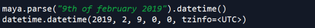 python maya parse date