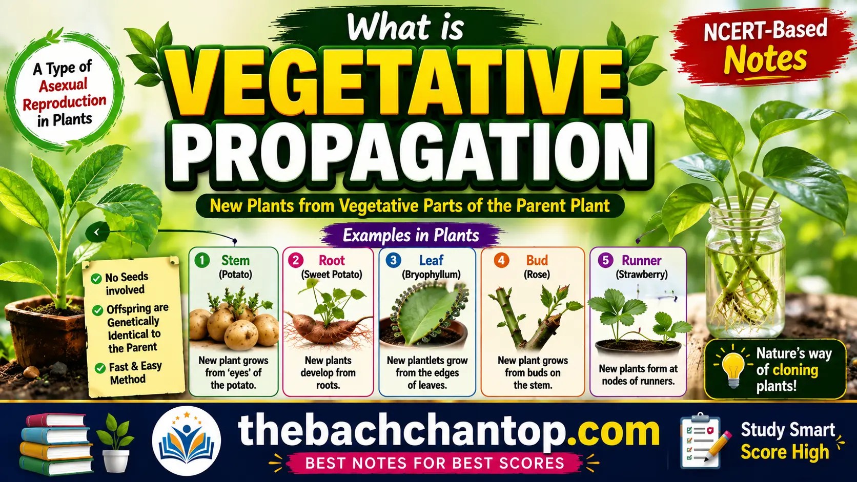 What is Vegetative Propagation? | Complete NCERT Notes