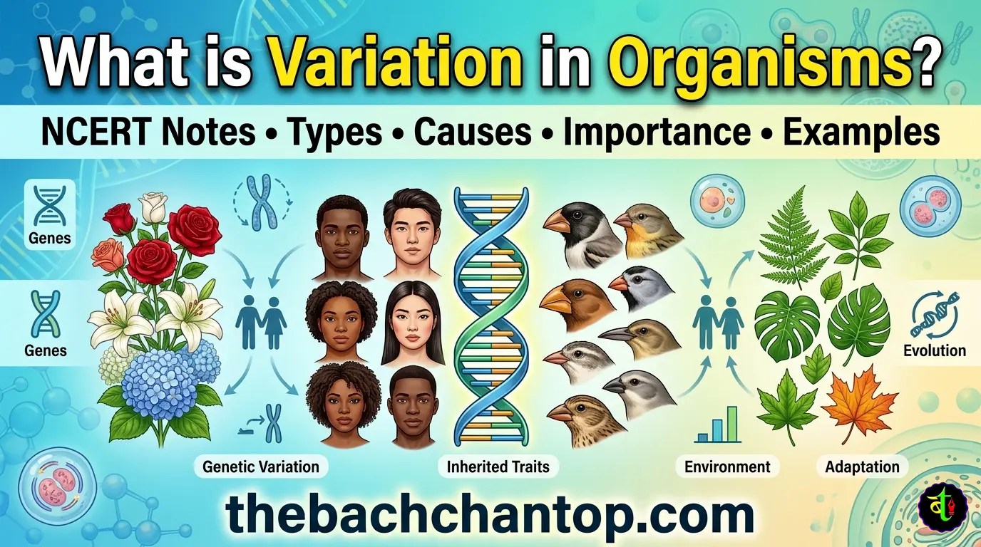What is Variation in Organisms? (NCERT Notes)