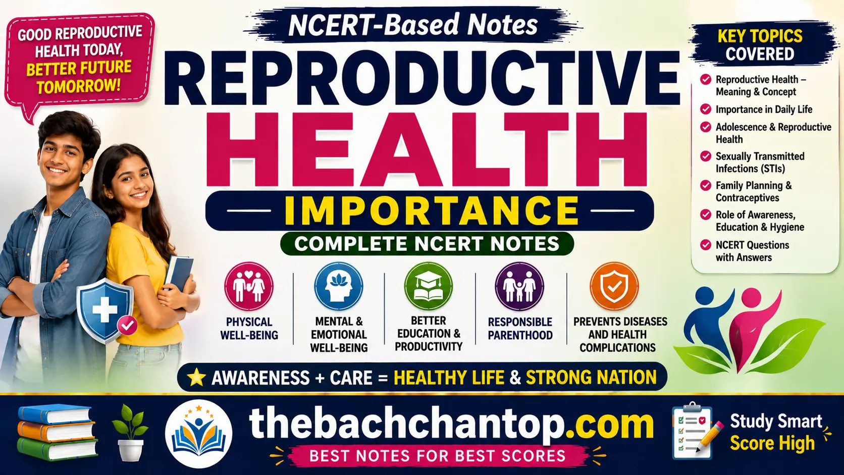 Reproductive Health Importance – Complete NCERT Notes