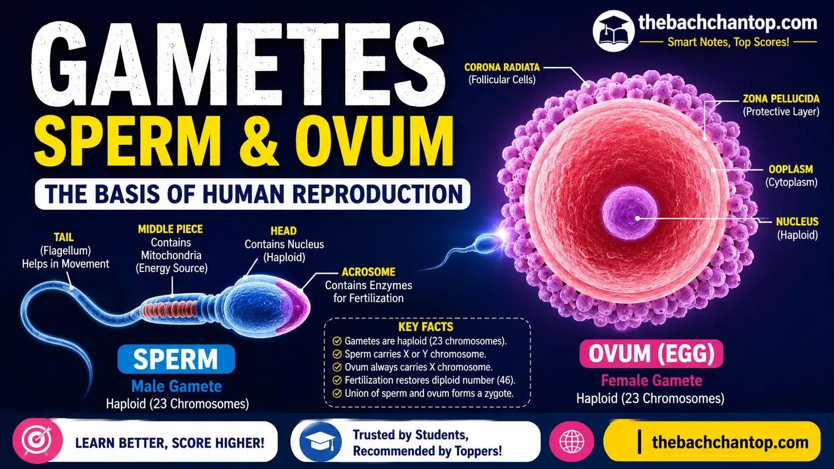 Gametes (Sperm and Ovum): Complete Notes