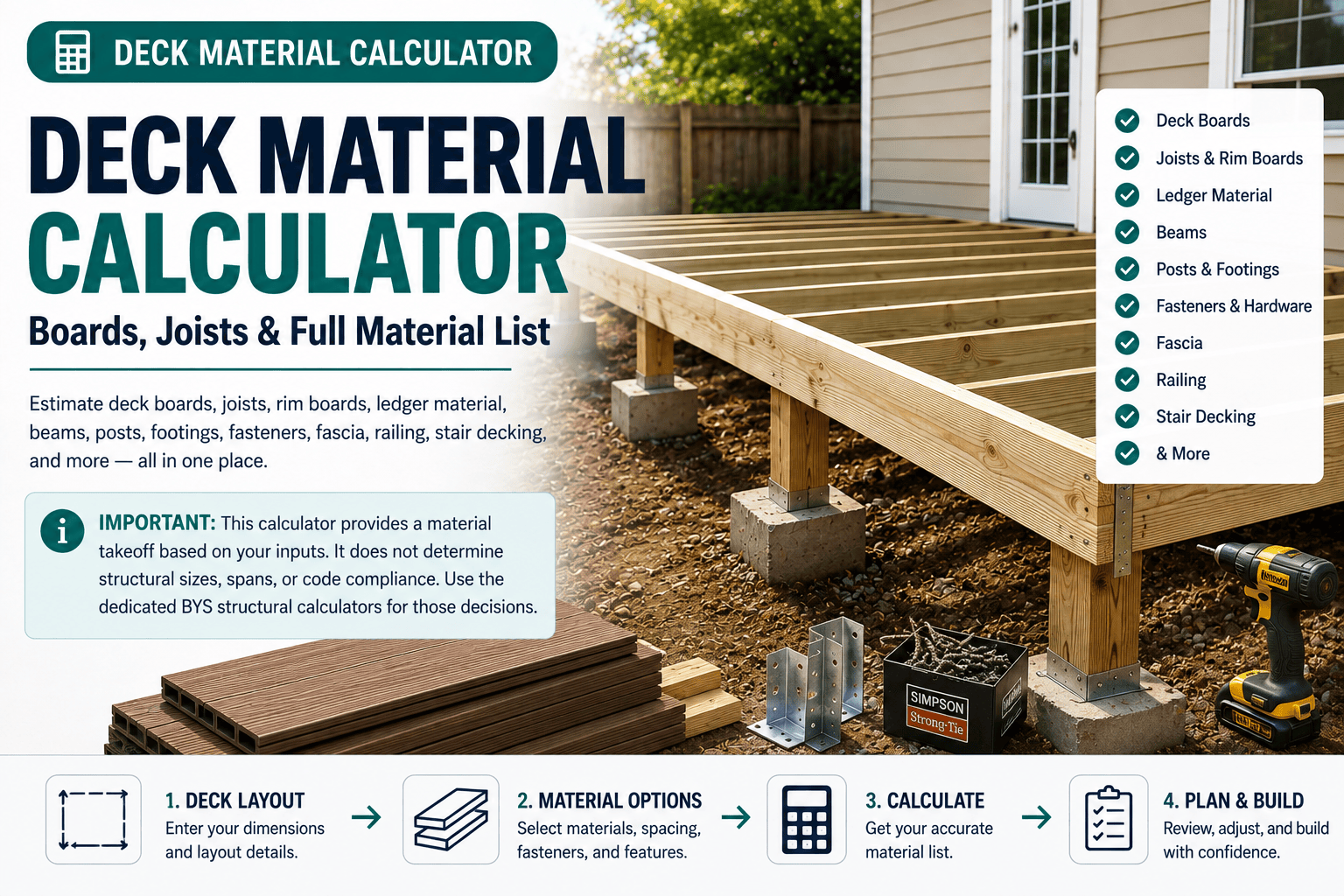 Deck Material Calculator