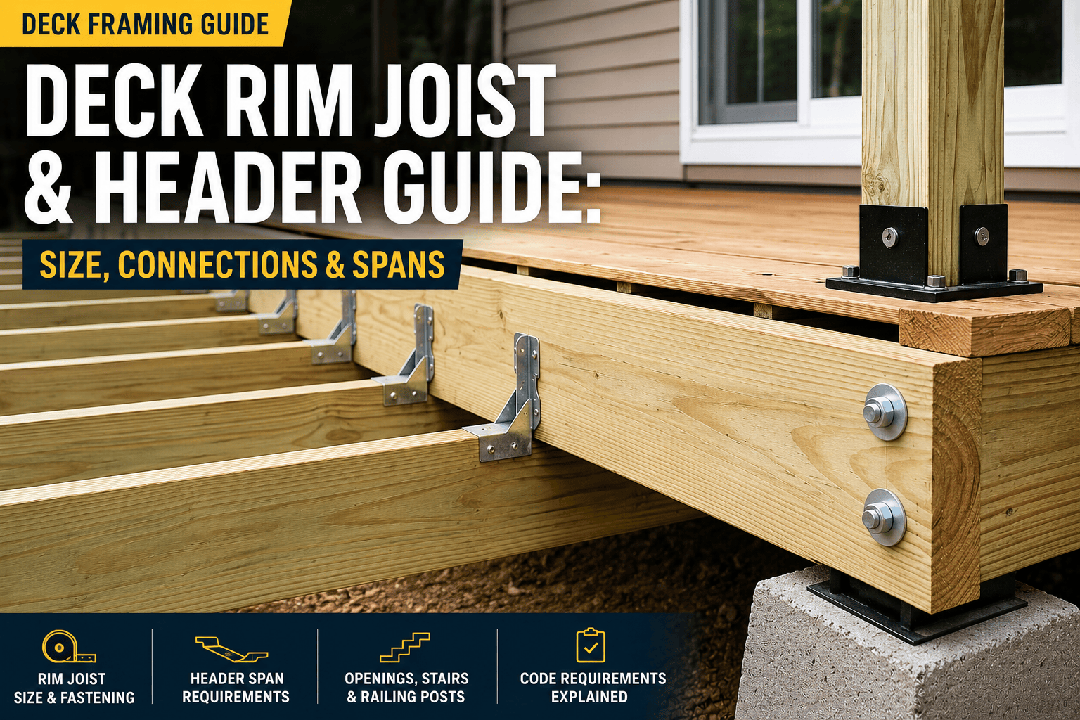Deck Rim Joist and Header Guide