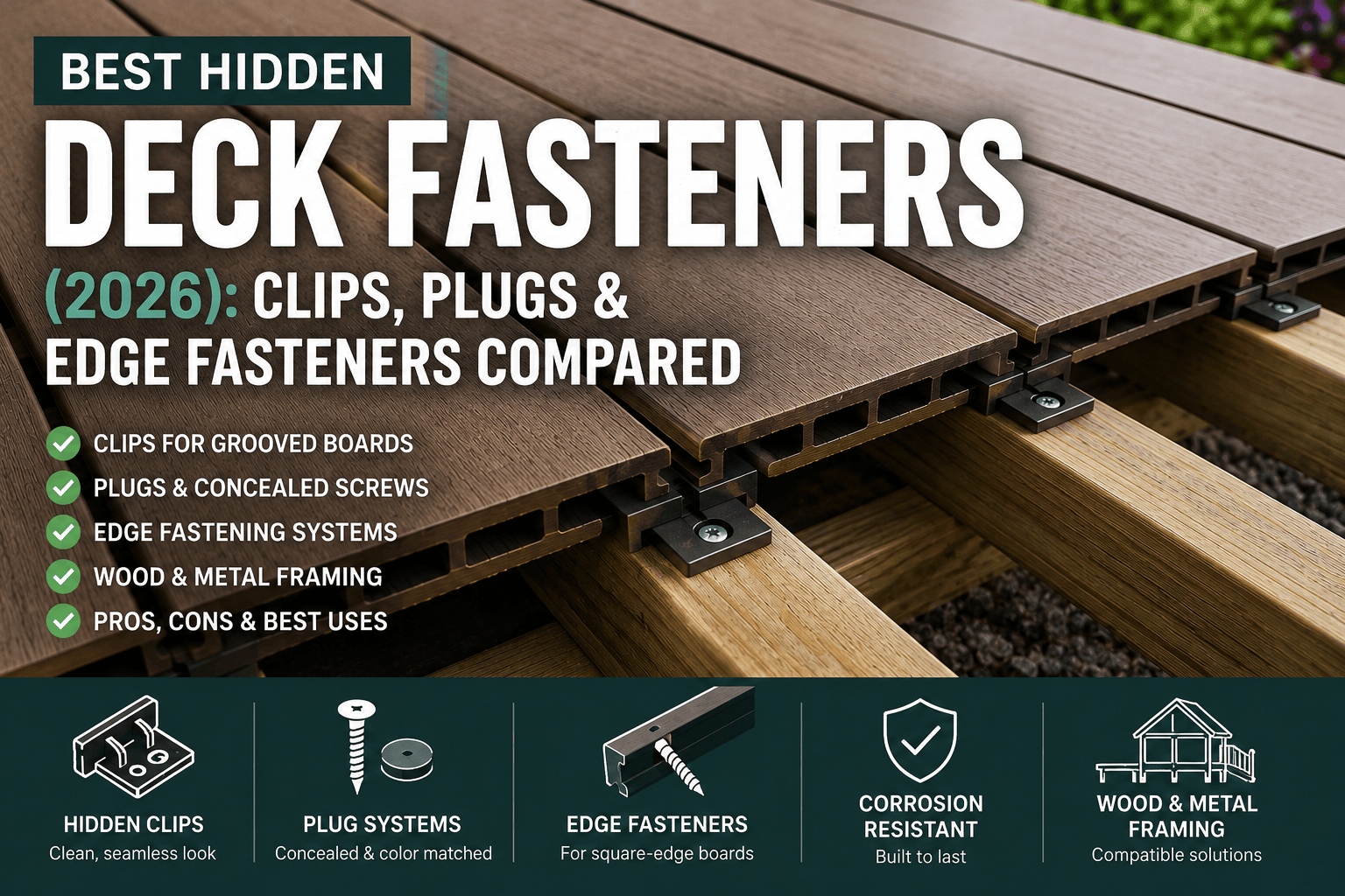 Best Hidden Deck Fasteners