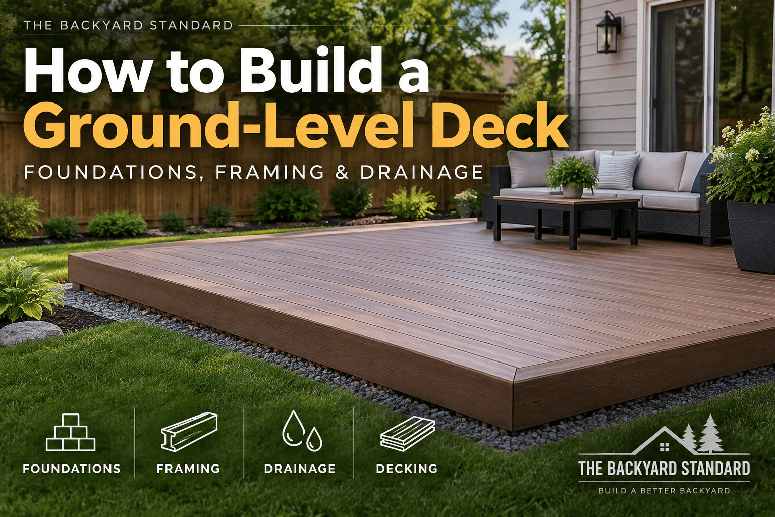 How to Build a Ground-Level Deck