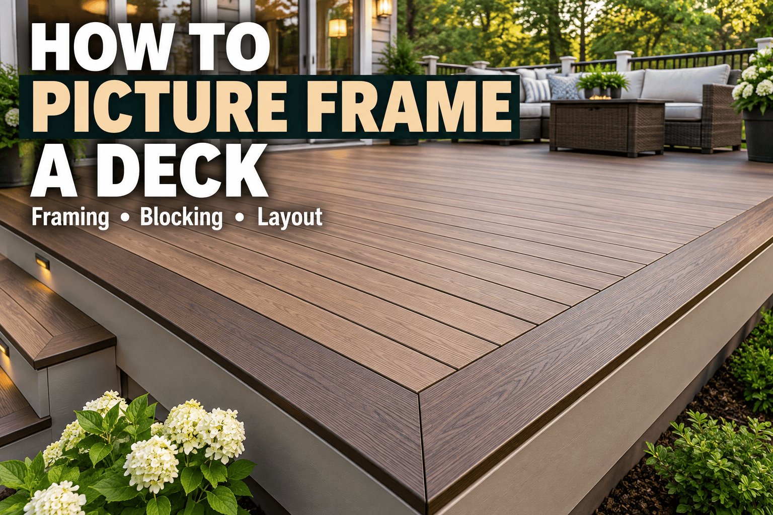 How to Picture Frame a Deck