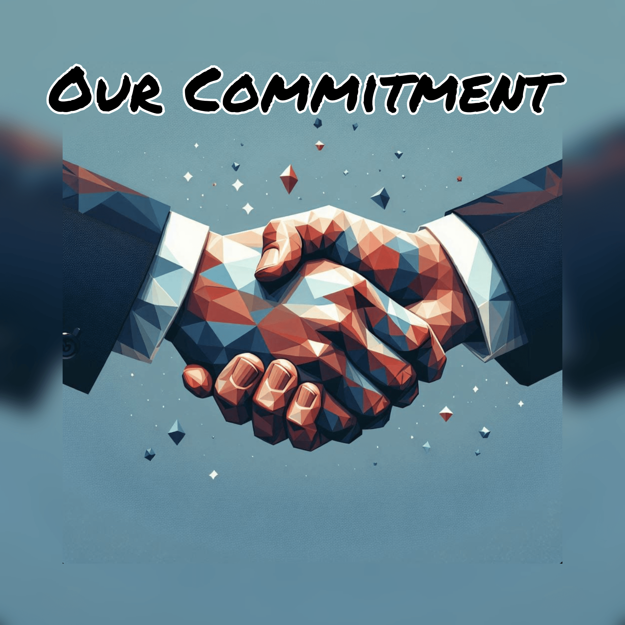 Hands shaking in commitment