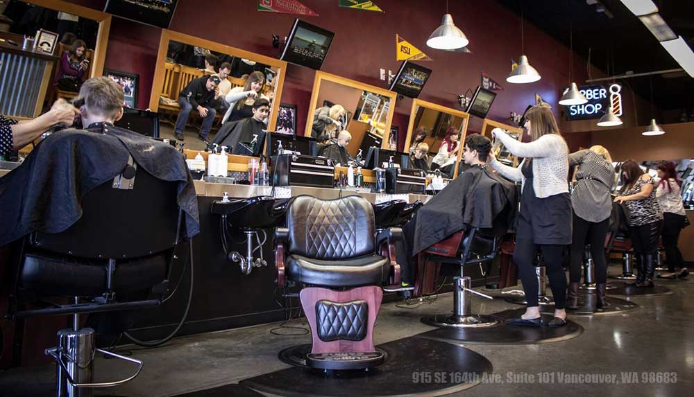 Started to sit and wait, but someone came out of the back room and tried to find me in the computer. Columbia Crossing - The Barbers