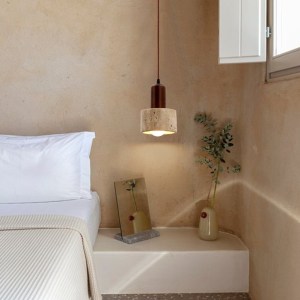 Wabi Sabi Style Yellow Cave Stone Pendant Light