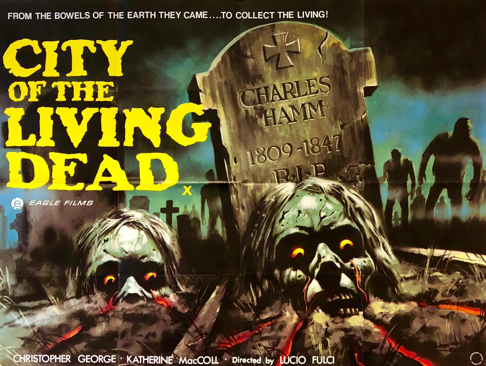 City of the Living Dead 1980 movie poster