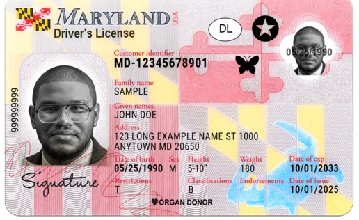 New Maryland License Symbol Aims To Help Drivers And Residents