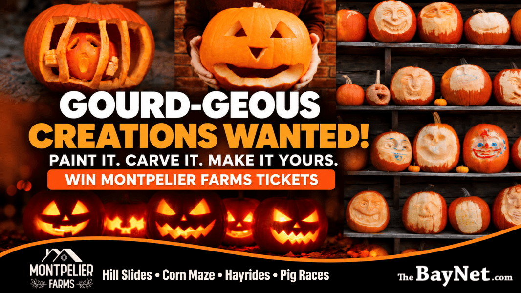thebaynet.com - Jessica Jennings - Oh My Gourd! Your Pumpkin Could Win You Tickets To Montpelier Farms - The BayNet