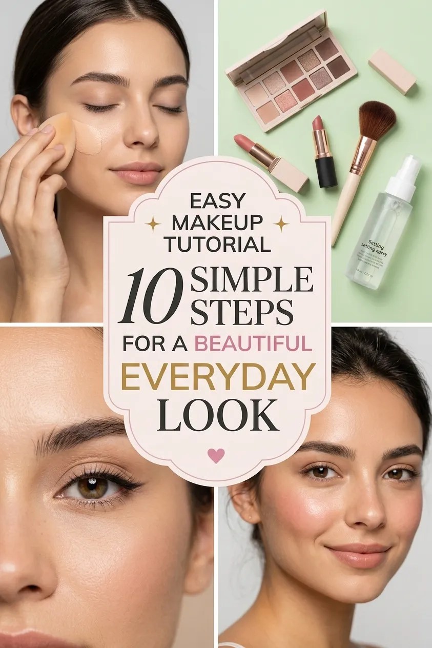 Easy Makeup Tutorial: 10 Simple Steps for a Beautiful Everyday Look