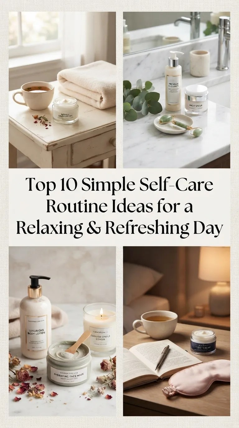 Top 10 Simple Self-Care Routine Ideas for a Relaxing & Refreshing Day