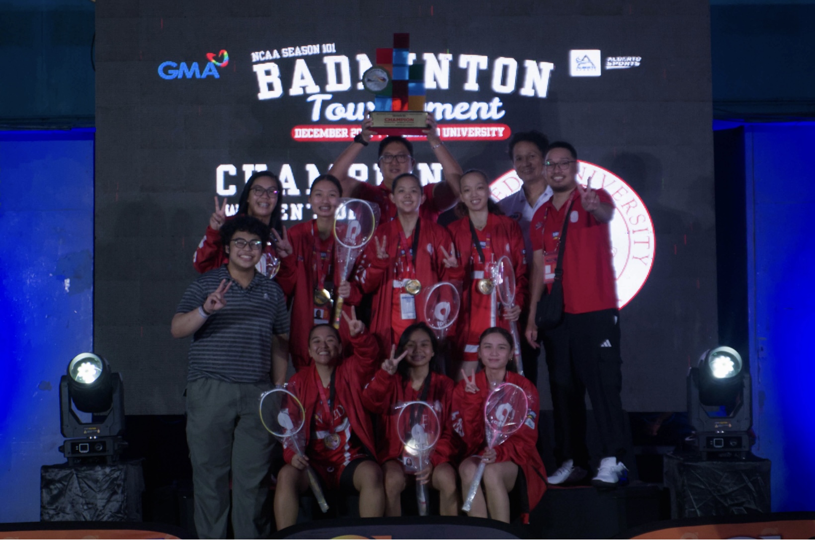 Lady Red Smashers defend NCAA Season 101 crown; Red Smashers repeat runner-up finish