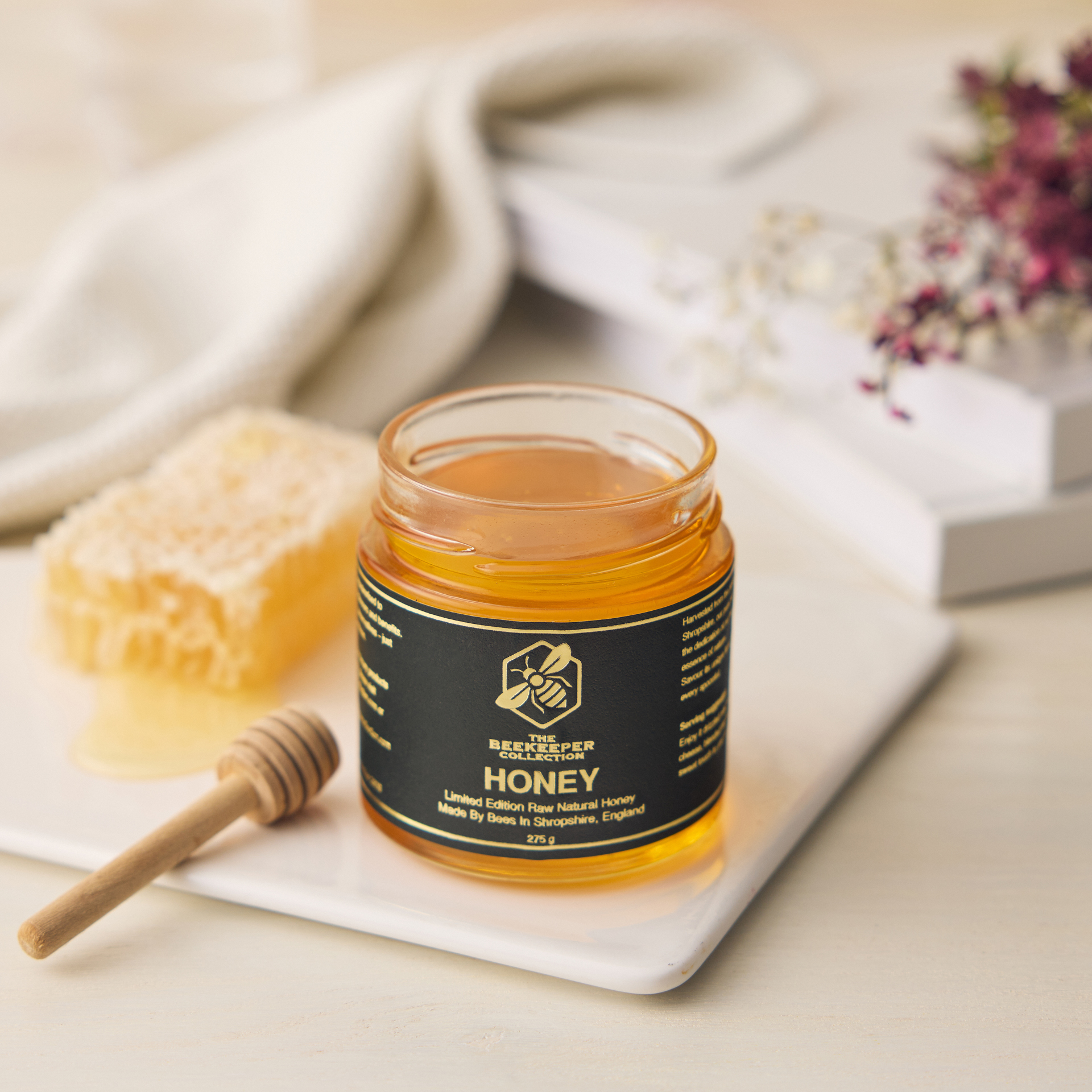 Honeycomb from Shrophire Honey hive
