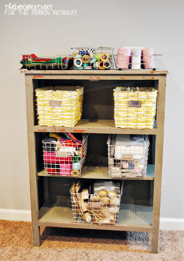 Wire Baskets with Ribbons Tutorial
