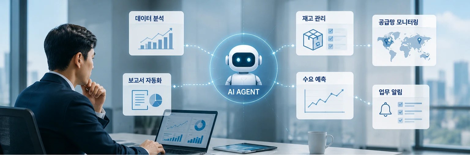 기업의 데이터 분석과 재고 관리, 수요 예측을 연결하는 AI 에이전트