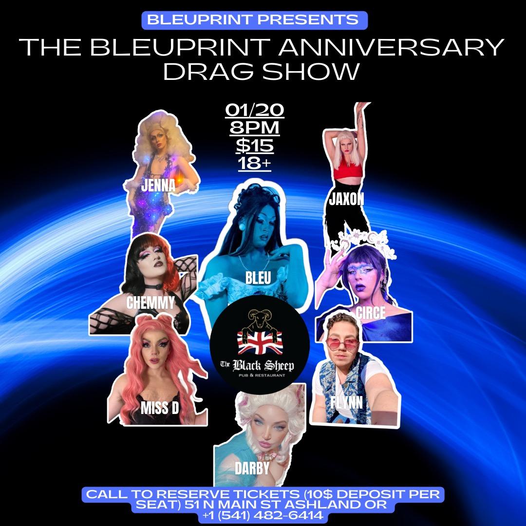 Bleuprint First Anniversary Drag Show – The Black Sheep