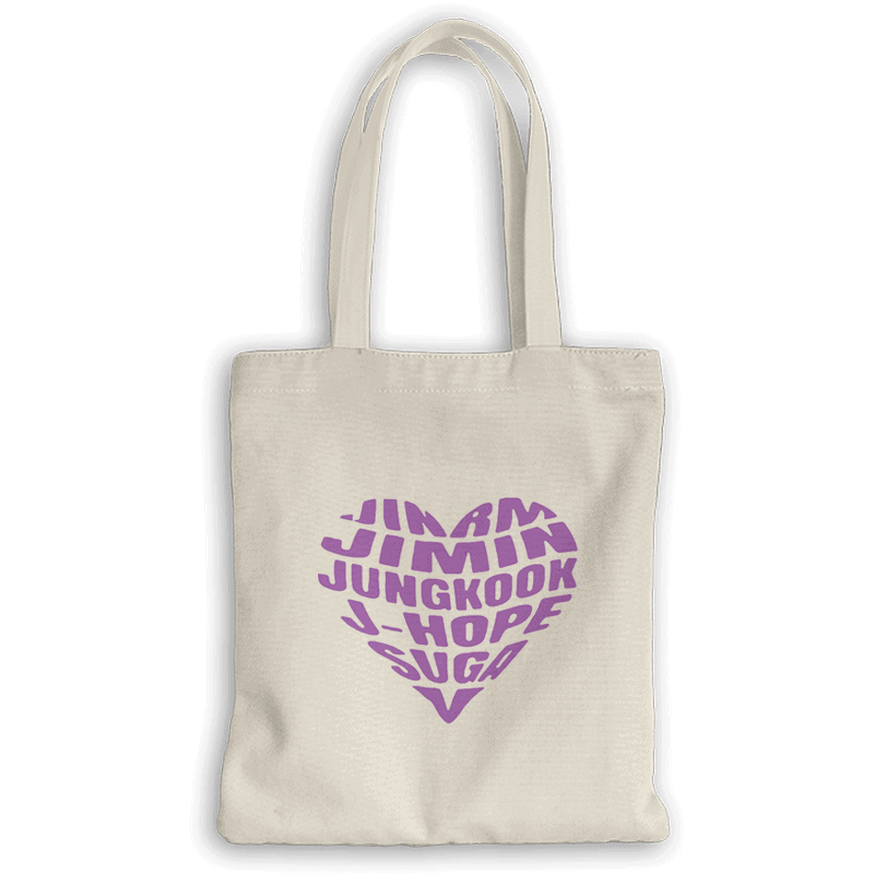 BTS Heart Standard Tote bag