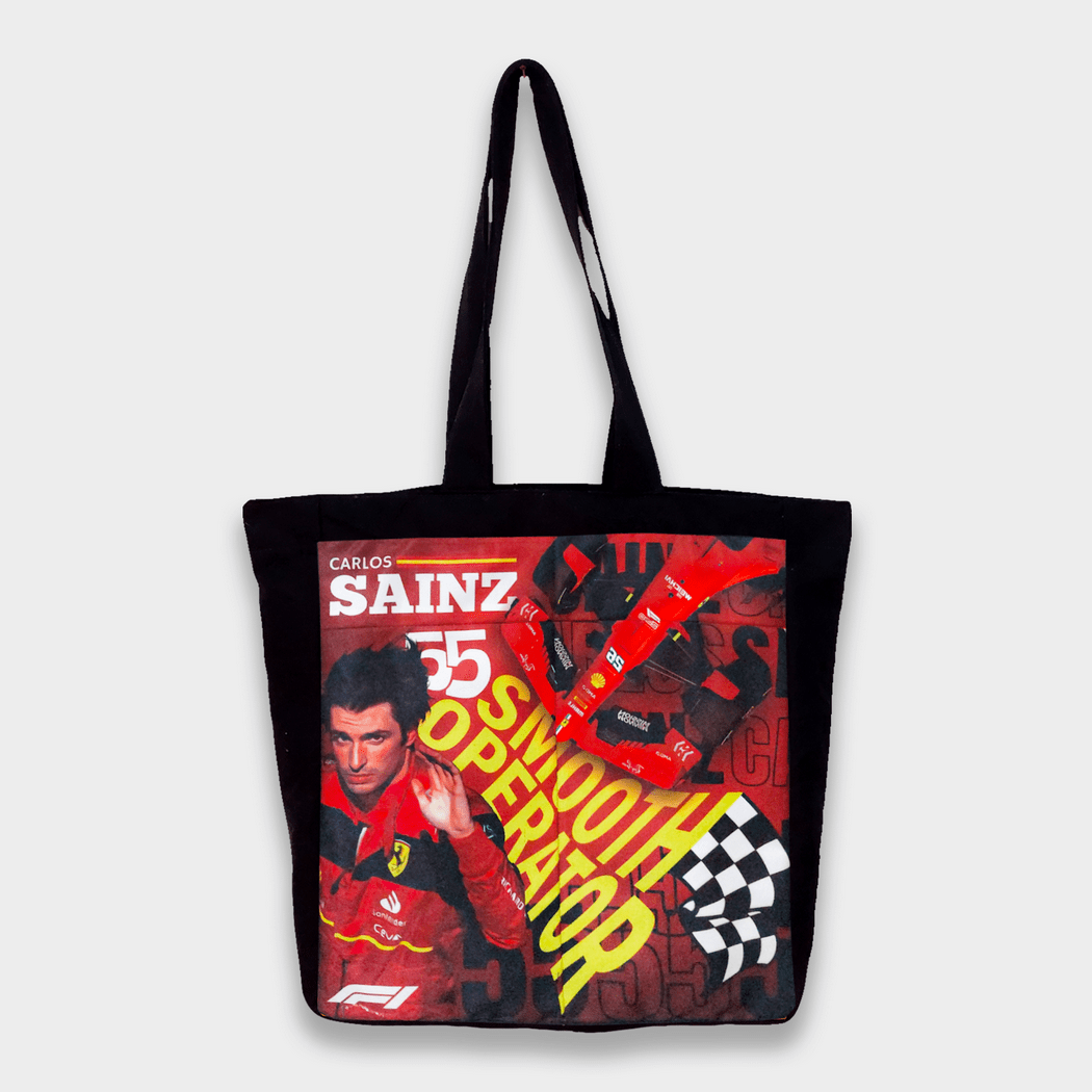 Charlos Sainz F1 Patch Totebag