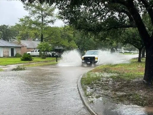 Family disaster preparedness in Houston preparing for severe weather.