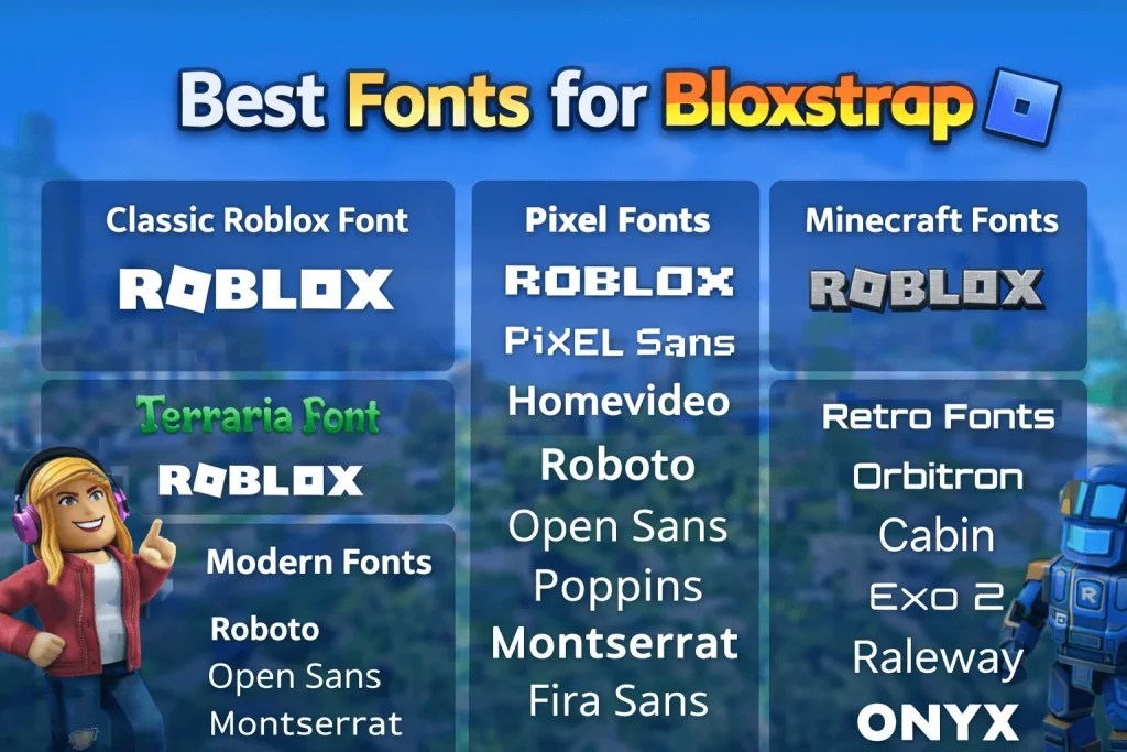 Bloxstrap Fonts 2026 Best Custom Fonts For Roblox PC Best Fonts For Bloxstrap