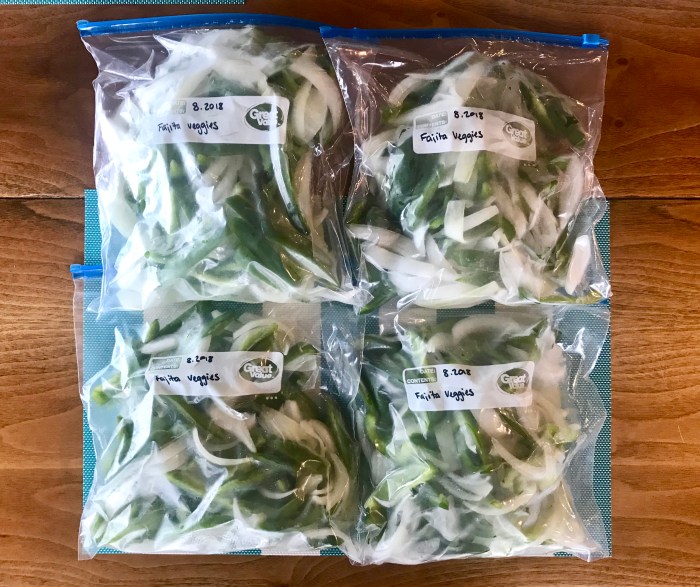 How to Freeze Bell Peppers & Onions for Fajitas The Blue Door & More