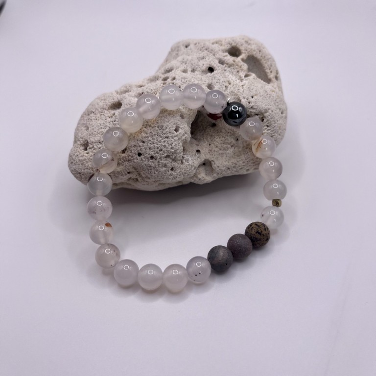 Men's Dendrite Agate Bracelet