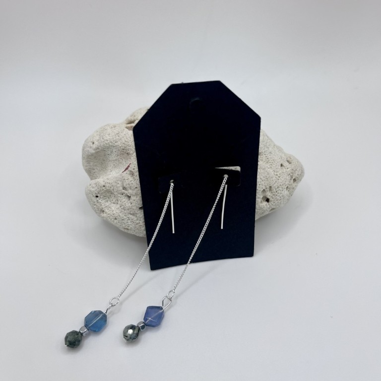 Flurotie Sterling Silver Earrings