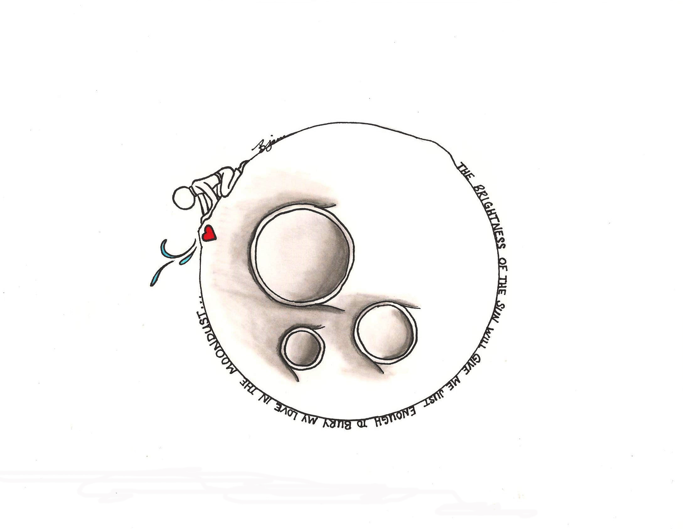 Moondust. (c) 2015. Bobby James. Inspired by: "Moondust" by Jaymes Young.