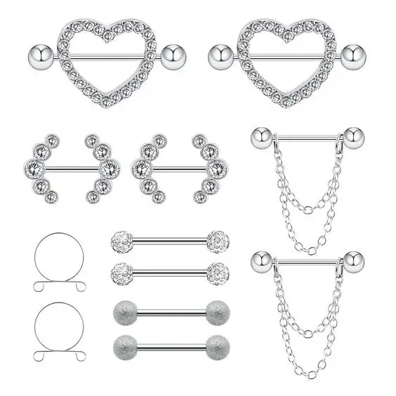 nipple piercing jewelry types