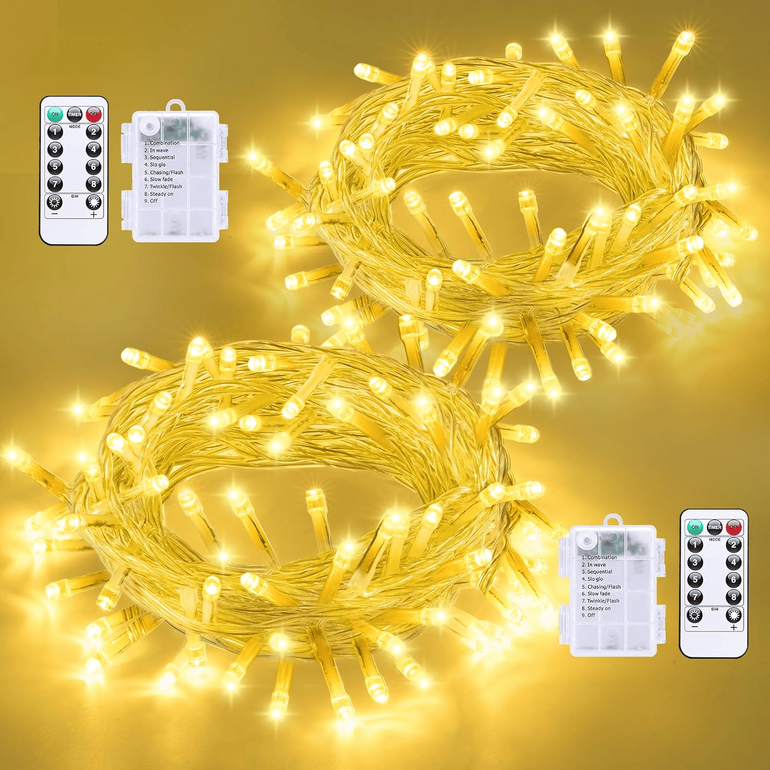 Warm string lights adding boho whimsy to cozy Fall decor