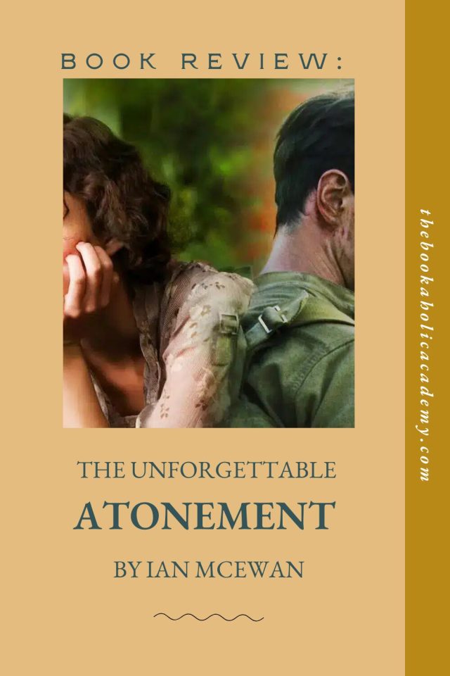 Review: The Unforgettable Atonement by Ian McEwan - Pinterest Pin