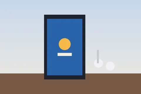 Illustration of a smartphone and earbuds for consumer tech news