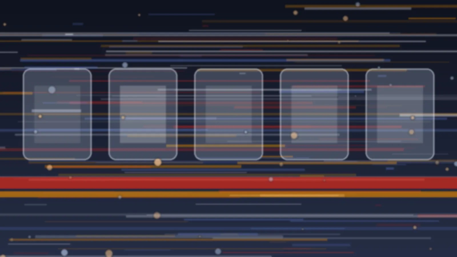 Abstract editorial image of blurred subway car windows and red and orange transit light streaks illustrating the BPS MBTA ads dispute.