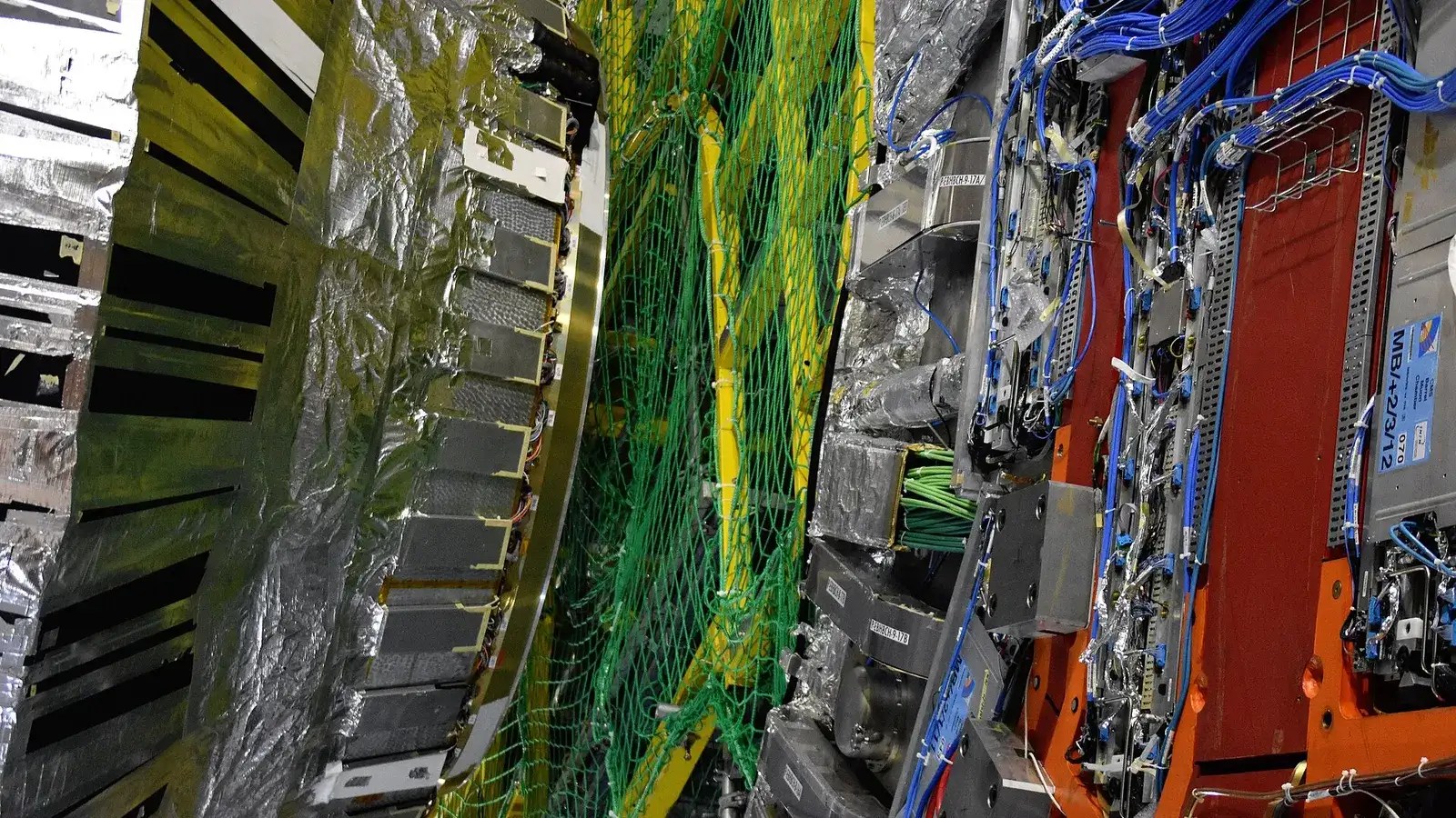 The CMS particle detector at CERN's Large Hadron Collider, where data for the CERN Mistral Large Physics Model comes from.