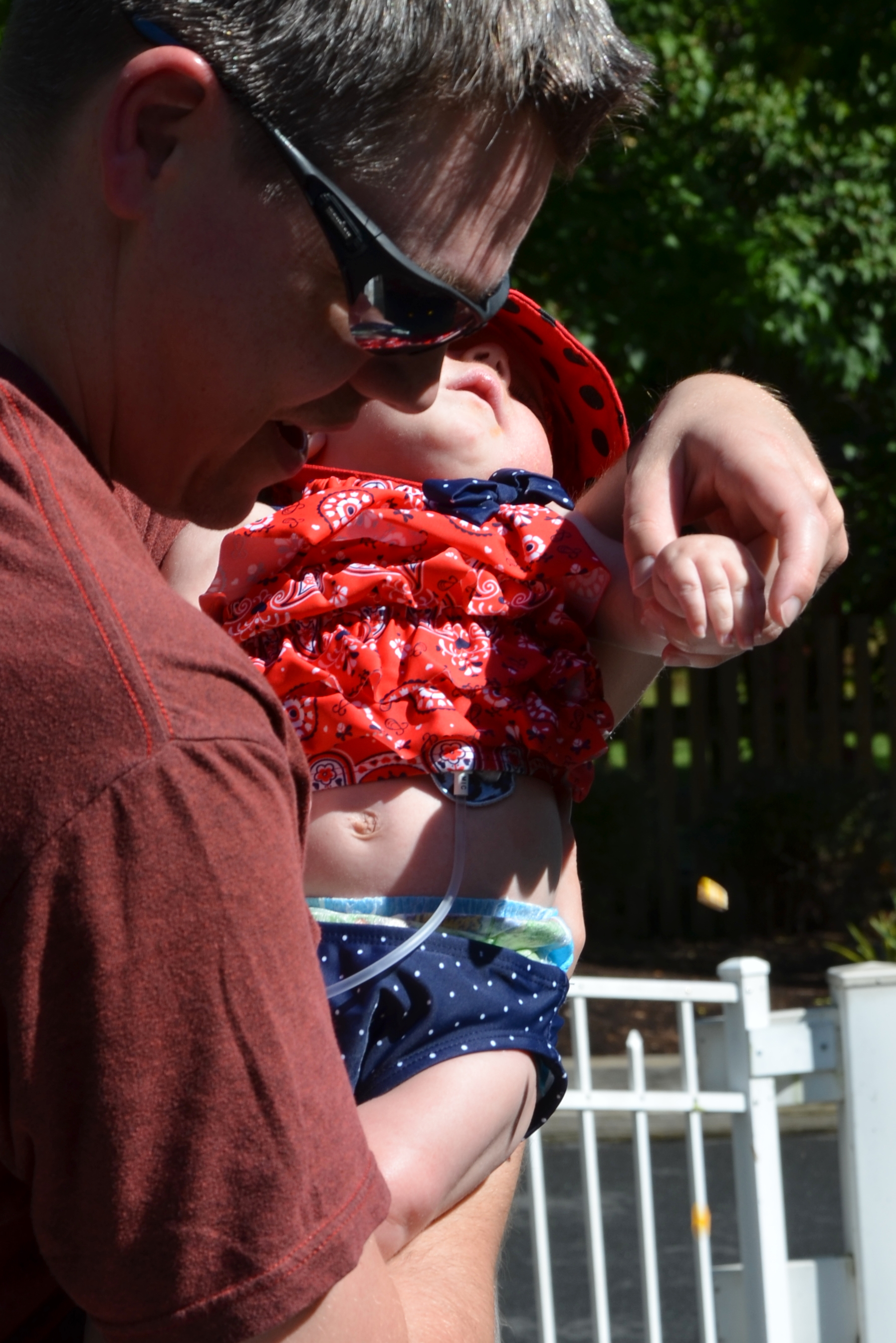 Tori dropped it into the water!