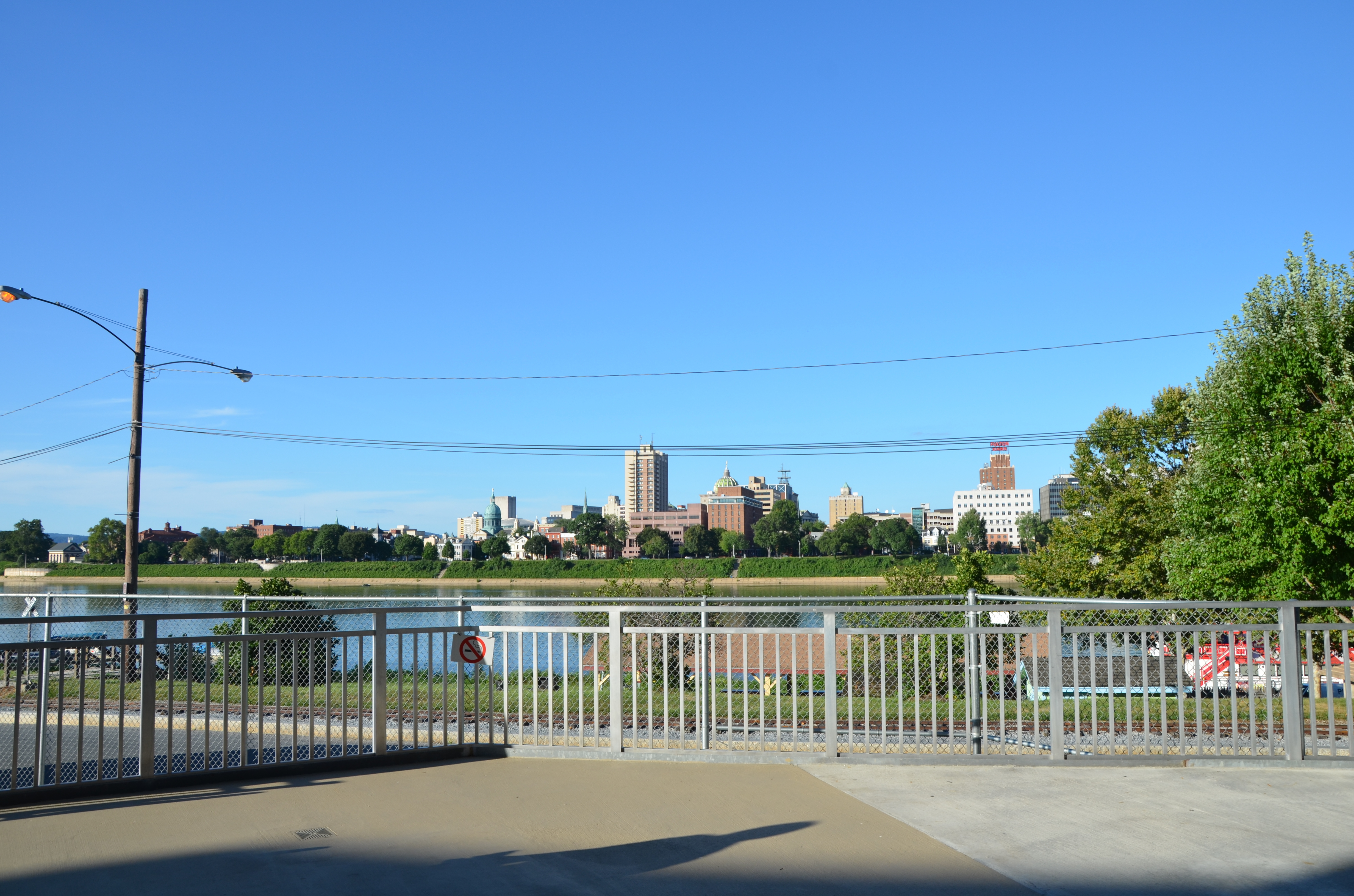 Love the view of Harrisburg from the stadium